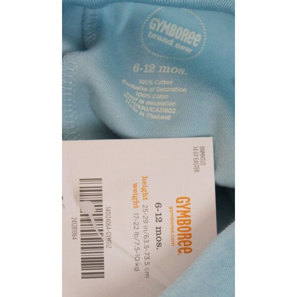NEW 2014 Gymboree Baby Beaver Romper Boys 6-12 M Easter Spring Carrots Summer - Picture 7 of 7